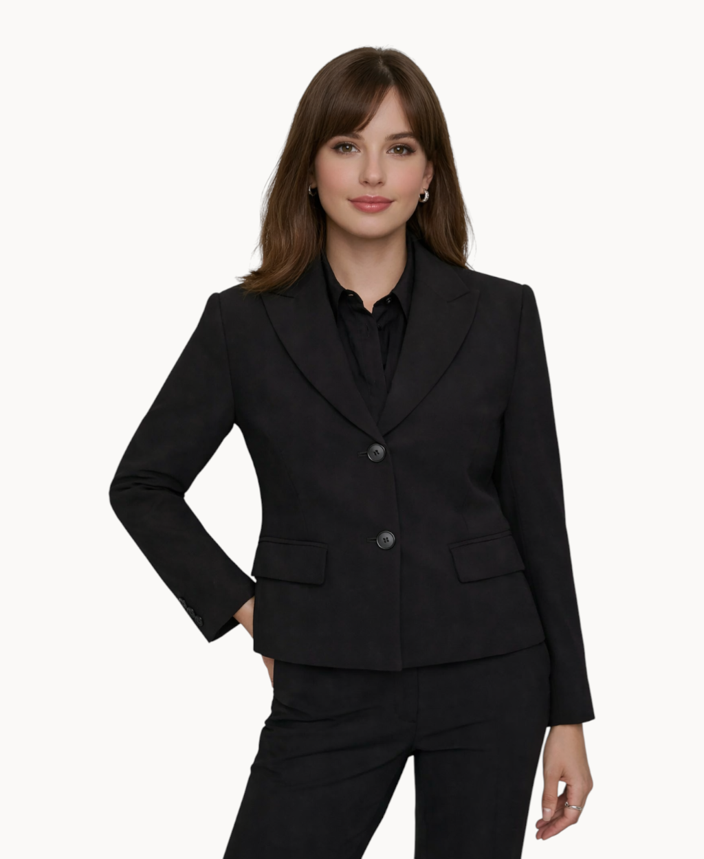 petite-cropped-single-breasted-blazer-for-women-long-sleeves-double-button-front-closing-bi-stretch
