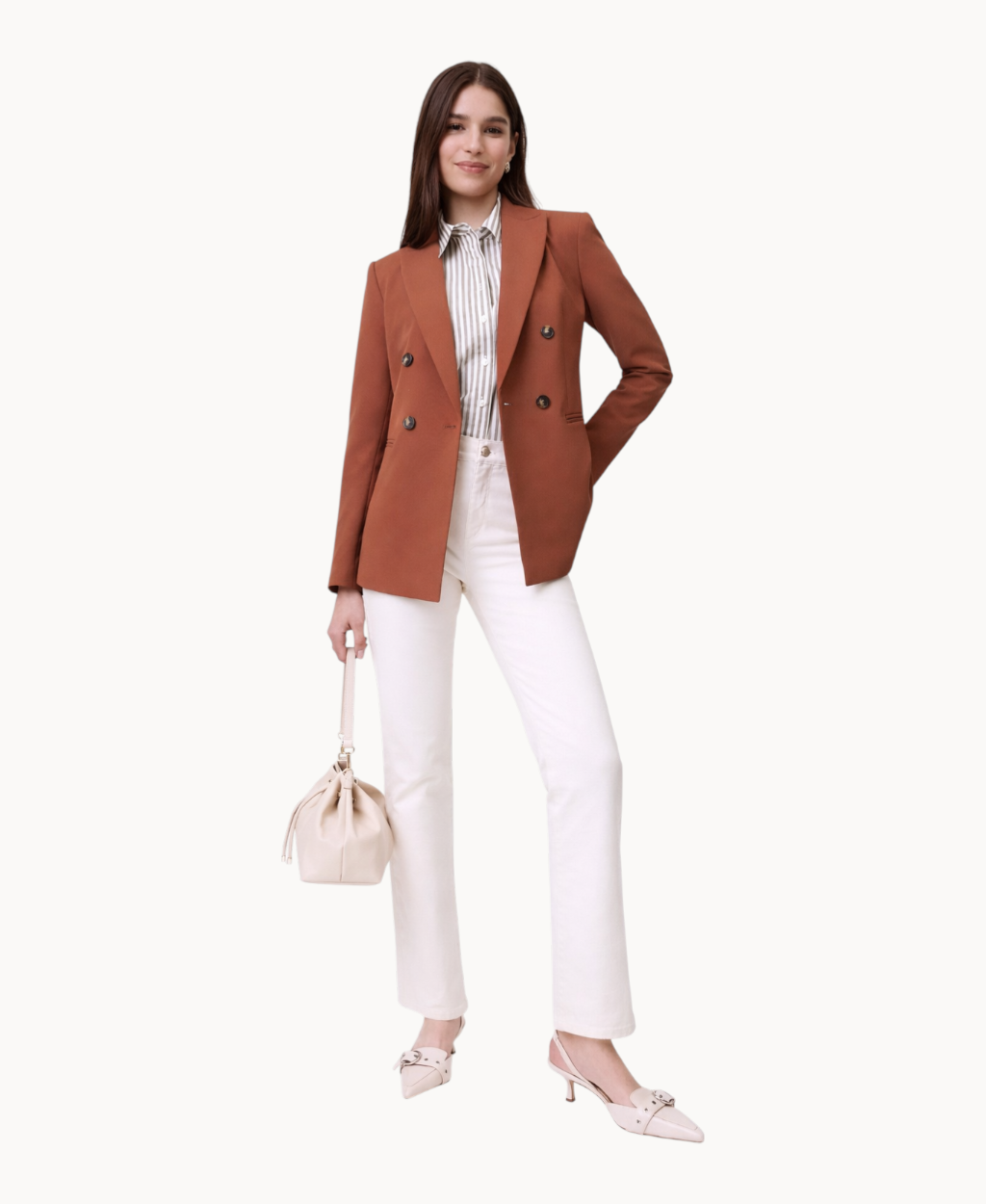 petite-double-breasted-blazer-for-women-tailored-fit-peak-lapel-long-sleeve-workwear-jacket
