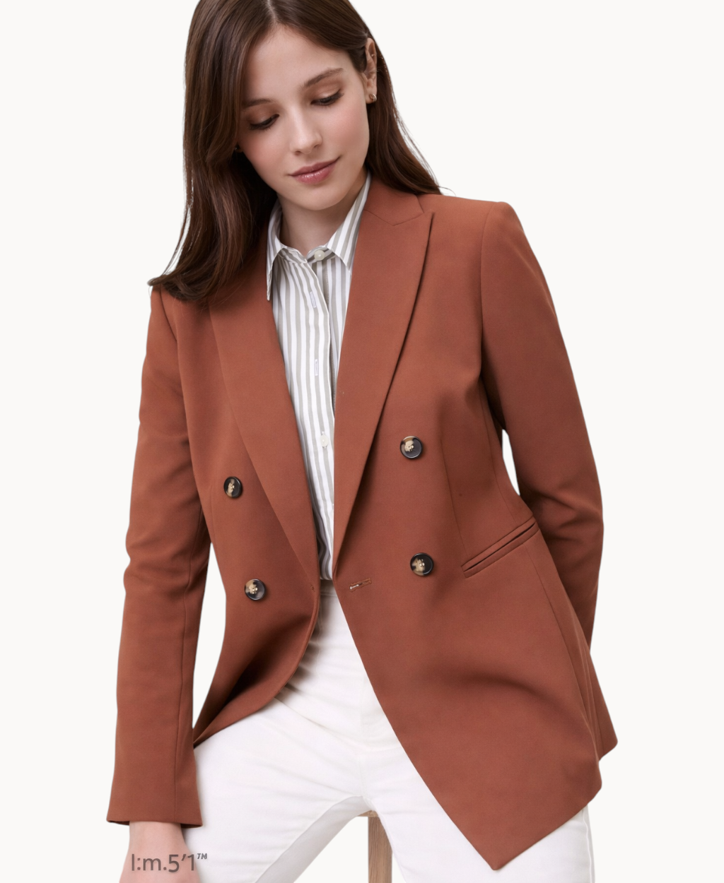 petite-double-breasted-blazer-for-women-tailored-fit-peak-lapel-long-sleeve-workwear-jacket
